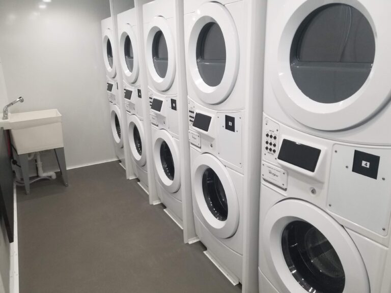 Inside Laundry Trailer